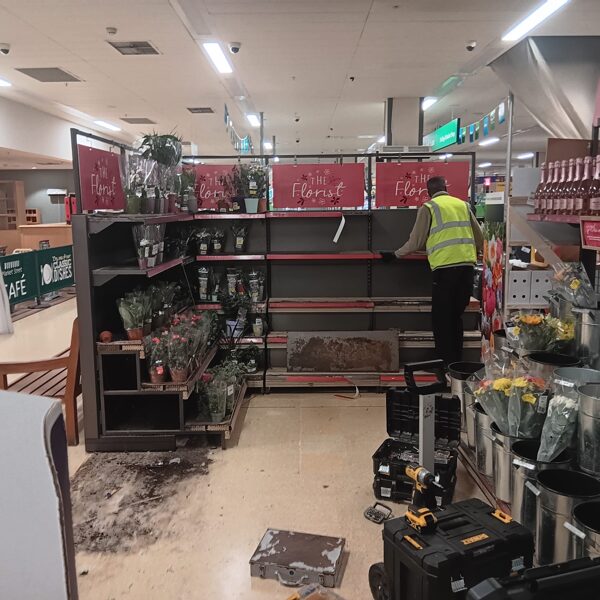 Shelving installations