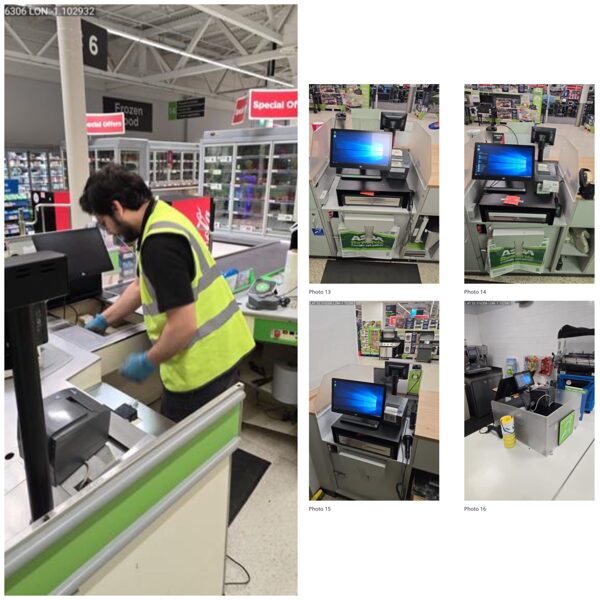 The team busy at work upgrading and converting  a Superstores IT Epos equipmen overnight !